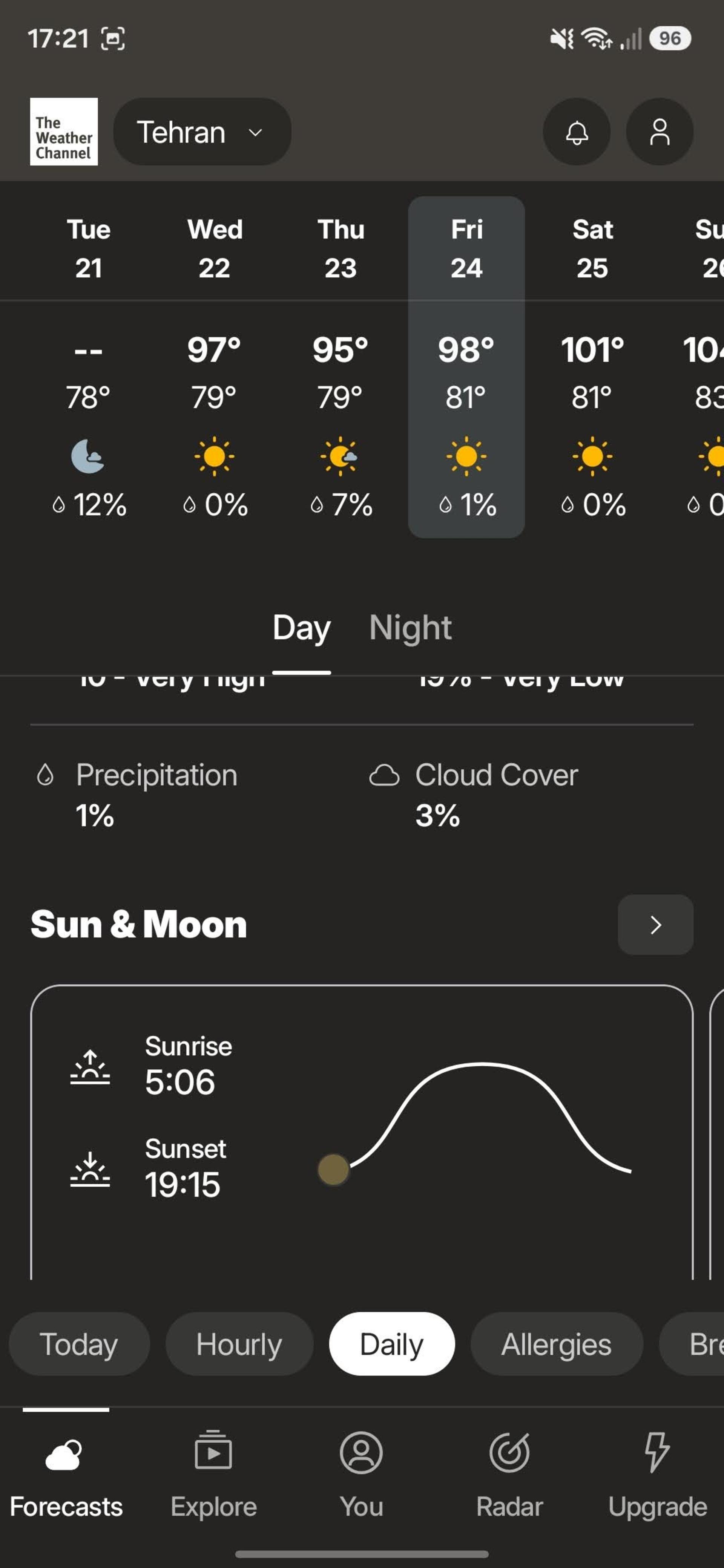 اپلیکیشن هواشناسی The Weather Channel