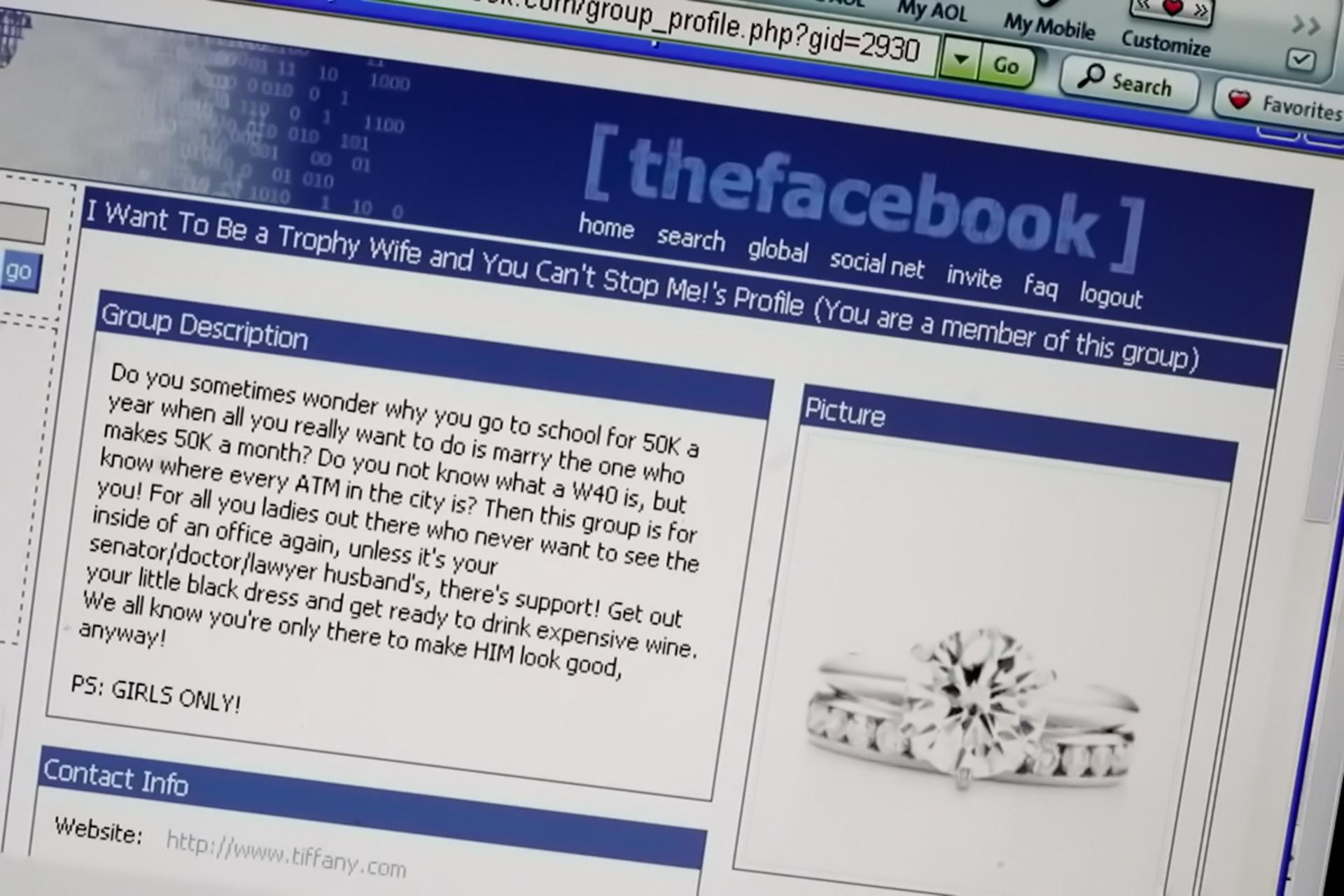 اولین نسخه فیسبوک با دامنه thefacebook.com