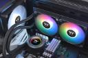 نمای نصب شده خنک کننده مایع ترمالتیک Thermaltake TH240 V2 ARGB