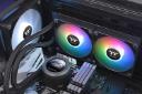 نمای نصب شده خنک کننده مایع ترمالتیک Thermaltake TH240 V2 Ultra ARGB