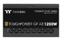 نمای پنل کناری پاور کامپیوتر ترمالتیک Toughpower GF A3 با توان 1200 وات با نمایش لوگو