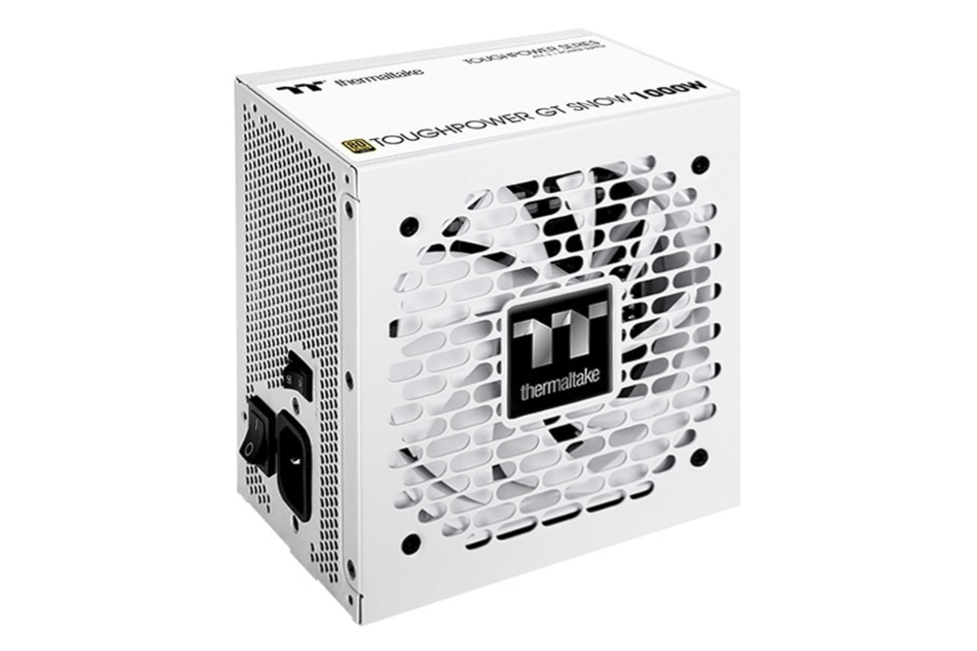 پشت پاور کامپیوتر ترمالتیک Thermaltake TOUGHPOWER GT 1000W سفید