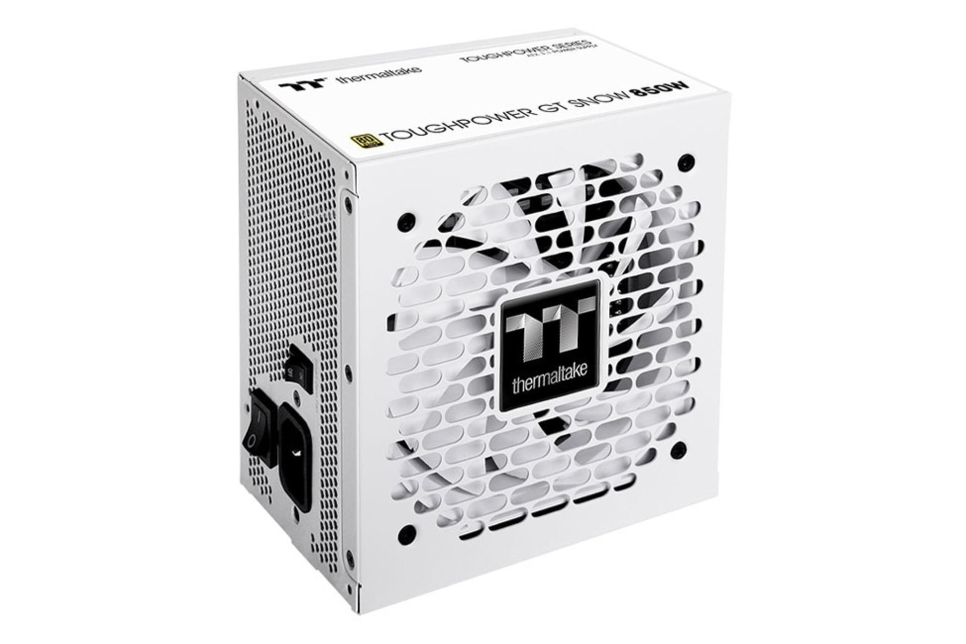 پشت پاور کامپیوتر ترمالتیک Thermaltake TOUGHPOWER GT Version B 850W سفید