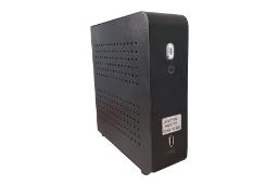 نمای نیمرخ کامپیوتر کوچک H610T2 تین آوا مدل 12100-16-240 با نمایش درگاه و پنل کناری