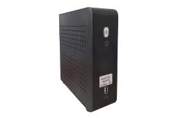 نمای نیمرخ کامپیوتر کوچک H610T2 تین آوا مدل 12100 با نمایش درگاه و پنل کناری