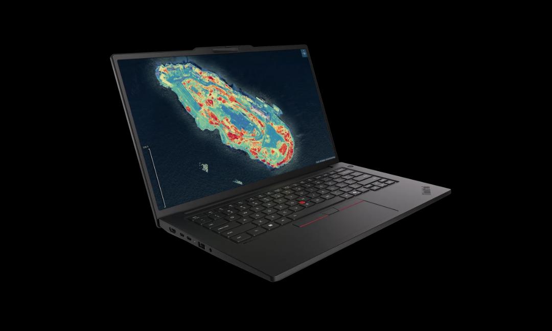 نمای جانبی و جلو لپ‌تاپ لنوو تینک‌پد P14s Gen 7