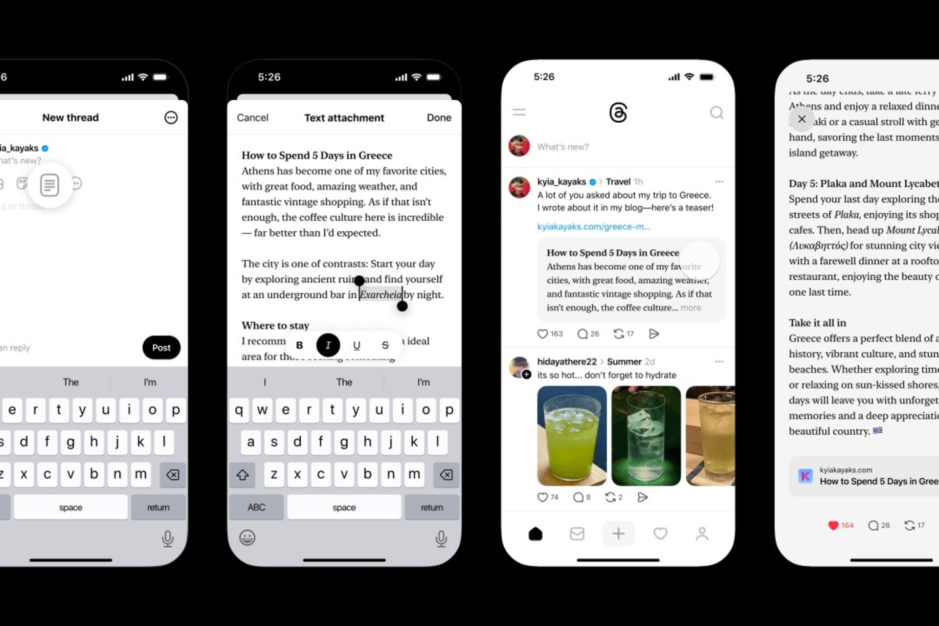 مراحل ضمیمه‌کردن کاراکتر‌های متنی بیشتر به پست‌های تردز