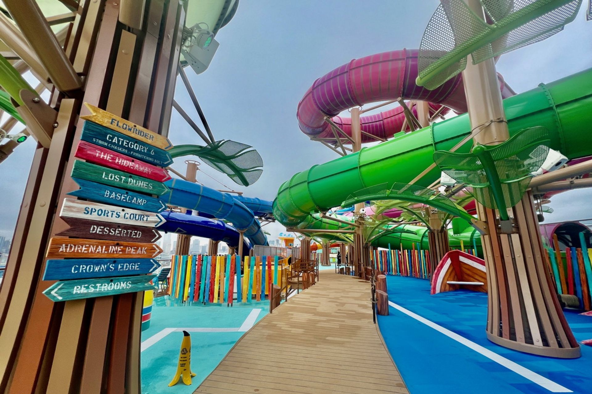 Thrill Island entertainment facilities on Icon of the Seas