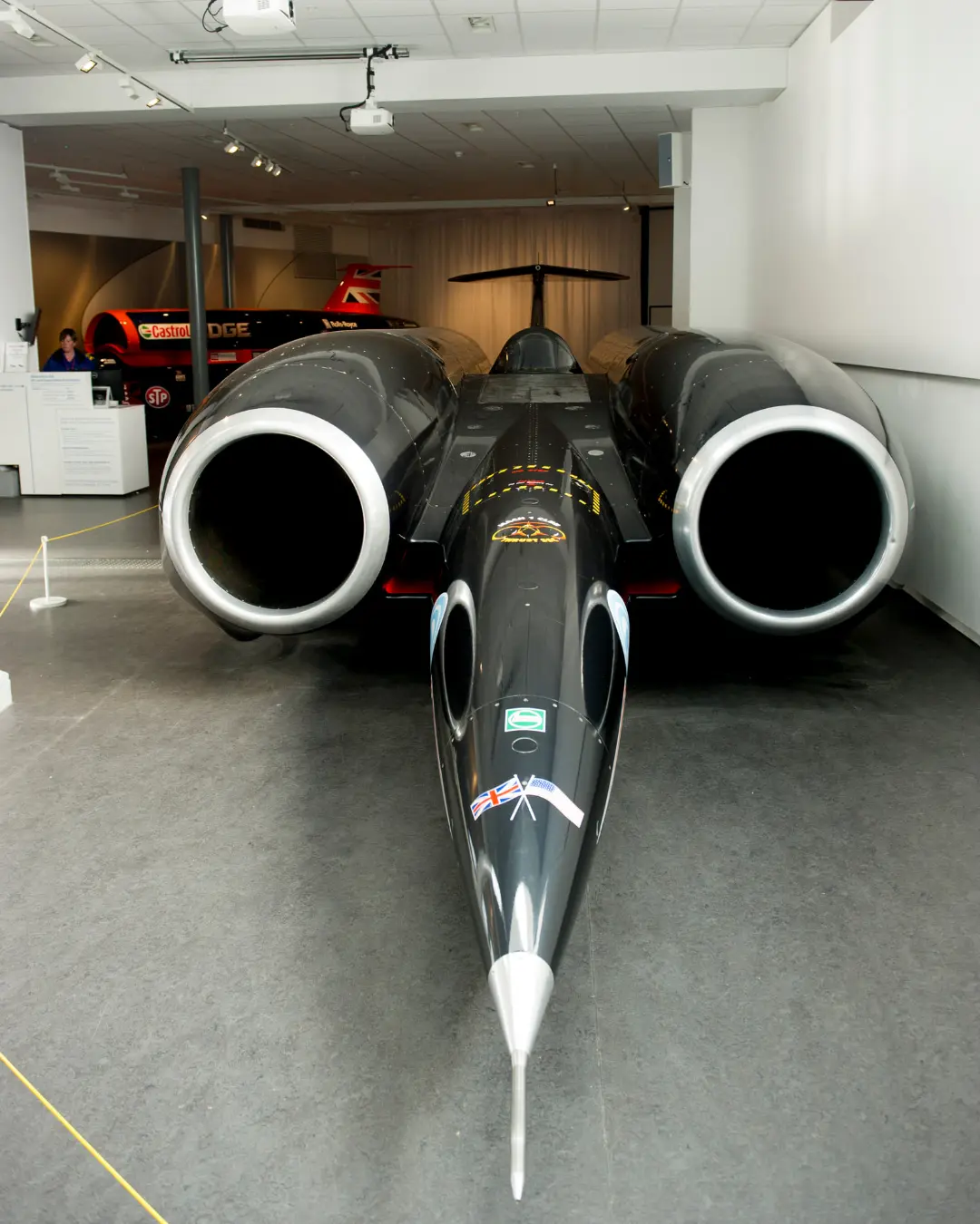 خودرو جت تراست اس‌اس‌سی (Thrust SSC) در موزه حمل‌ونقل کوونتری