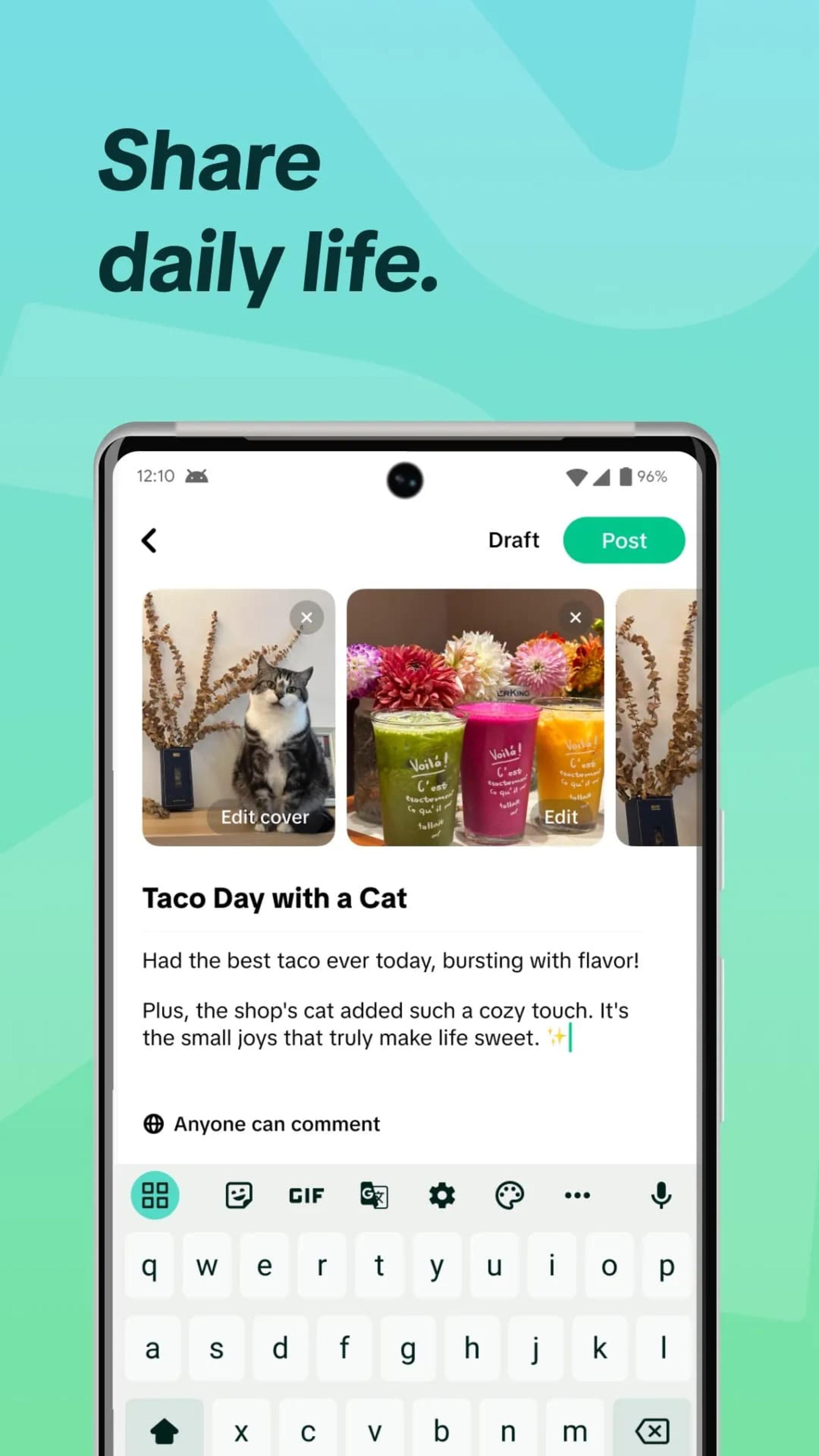 نرم افزار تیک تاک نوتس / TikTok Notes صفحه اصلی