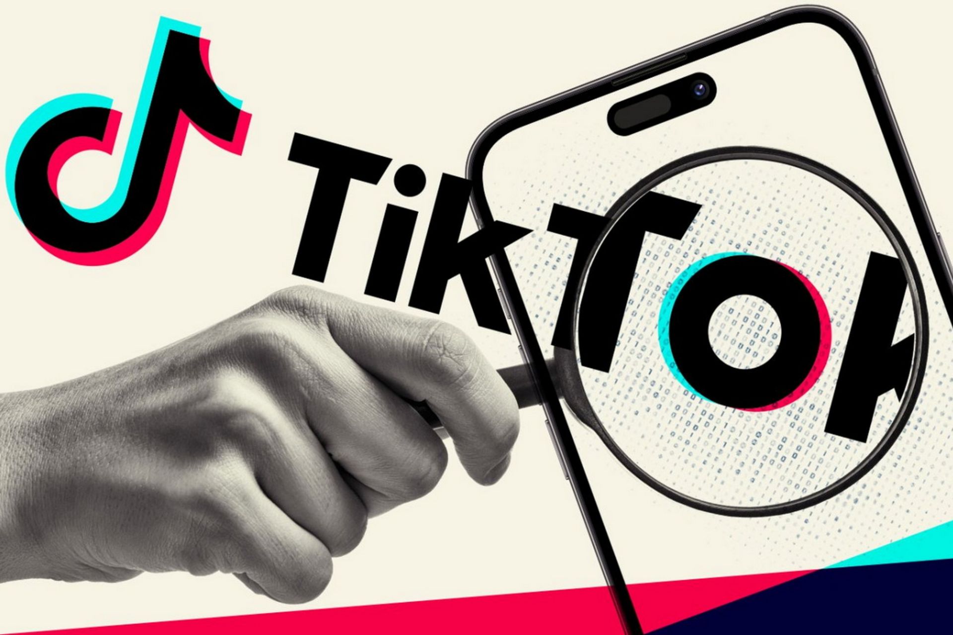 لوگوی Tiktok زیر ذره‌بین