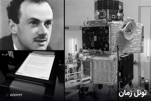 چهره یک مرد در کنار کاوشگر فضایی بپی‌کلمبو و جعبه نارنجی اوبونتو