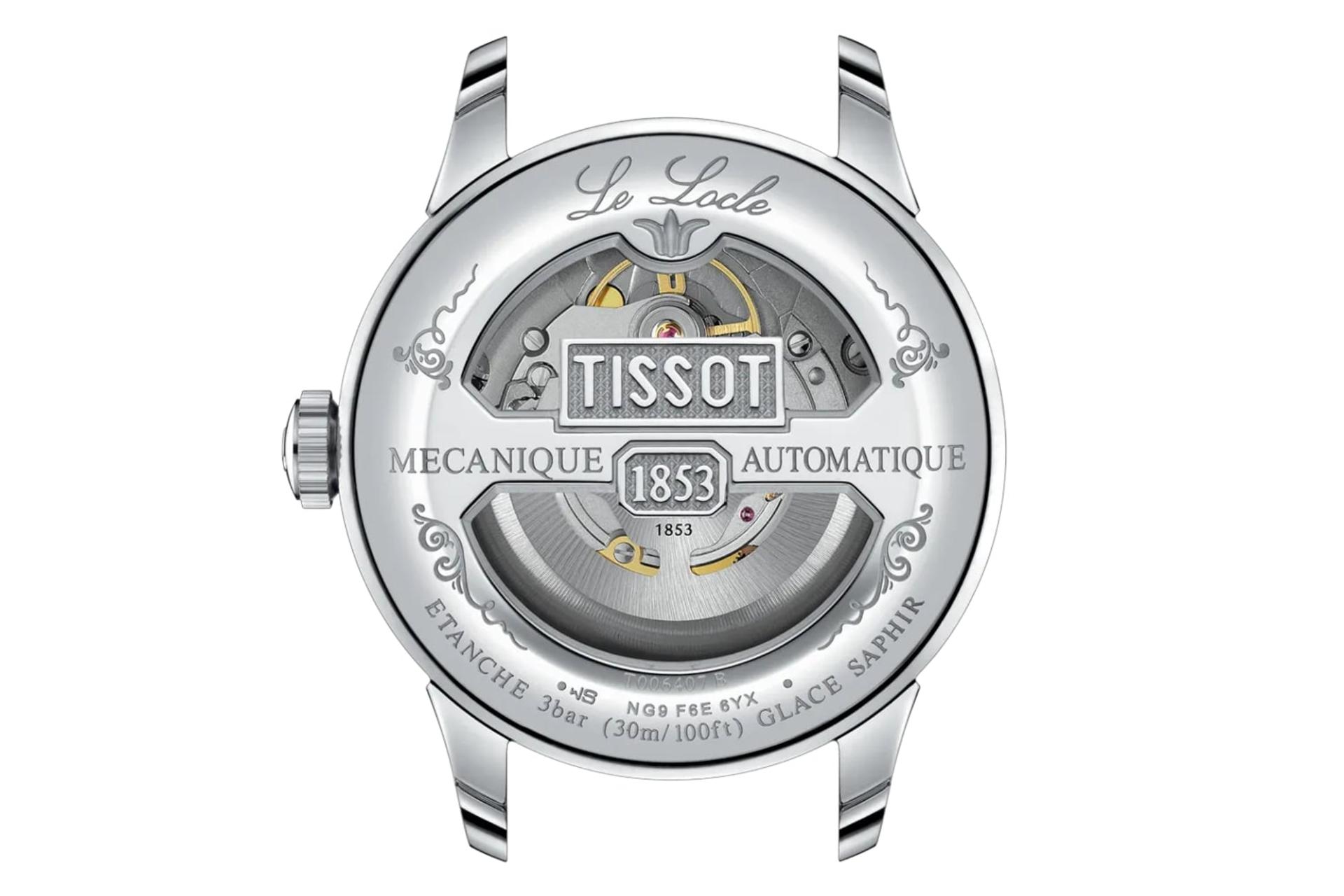 پشت ساعت مچی مردانه تیسوت Tissot Le Locle 39.3mm T006.407.16.033.00