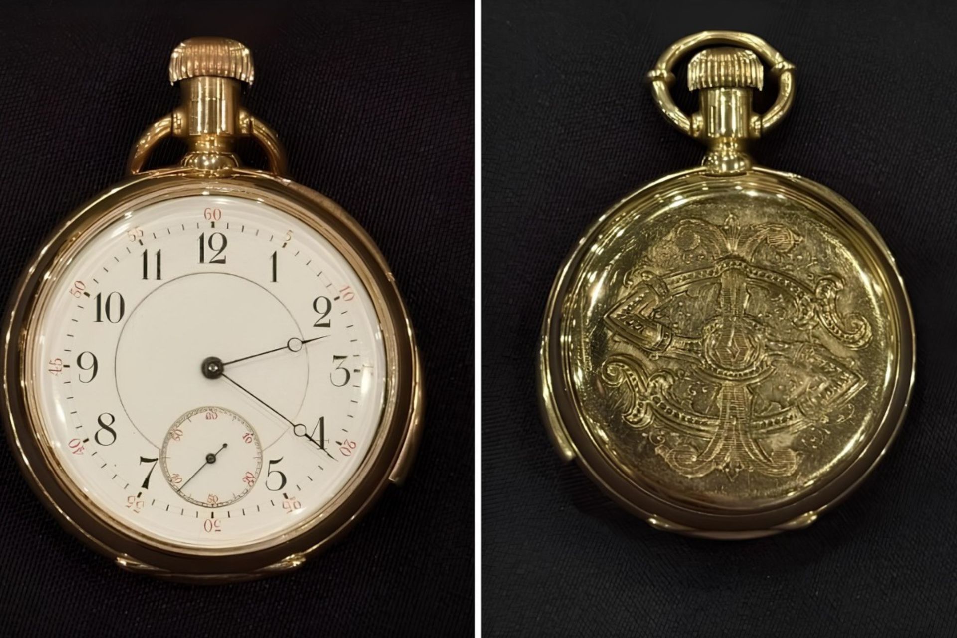 ساعت طلای ۱۸ عیار مسافر تایتانیک