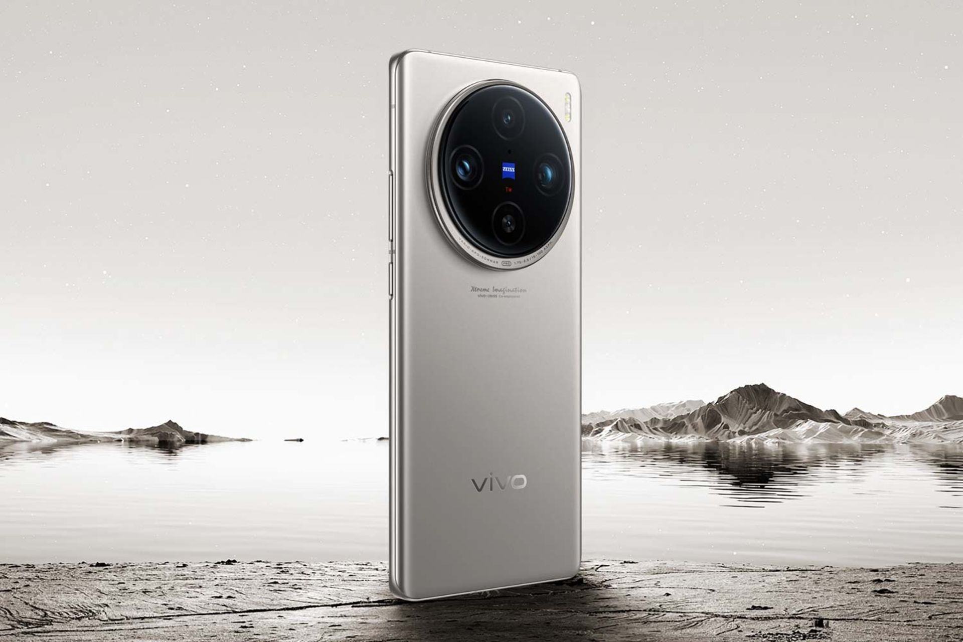 گوشی ویوو x100s پرو رنگ تیتانیوم پنل پشت