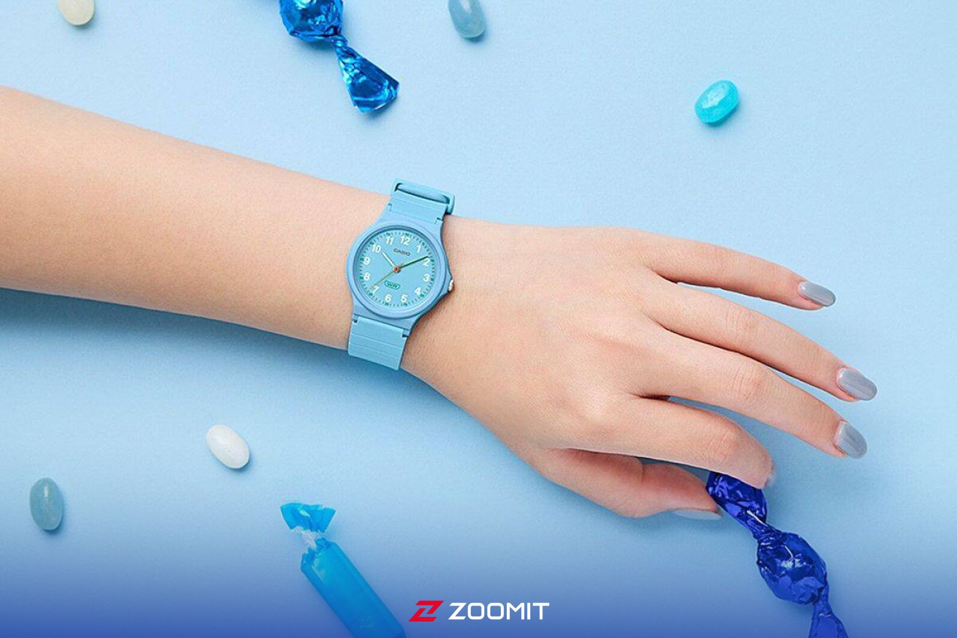 ساعت مچی زنانه رنگ آبی