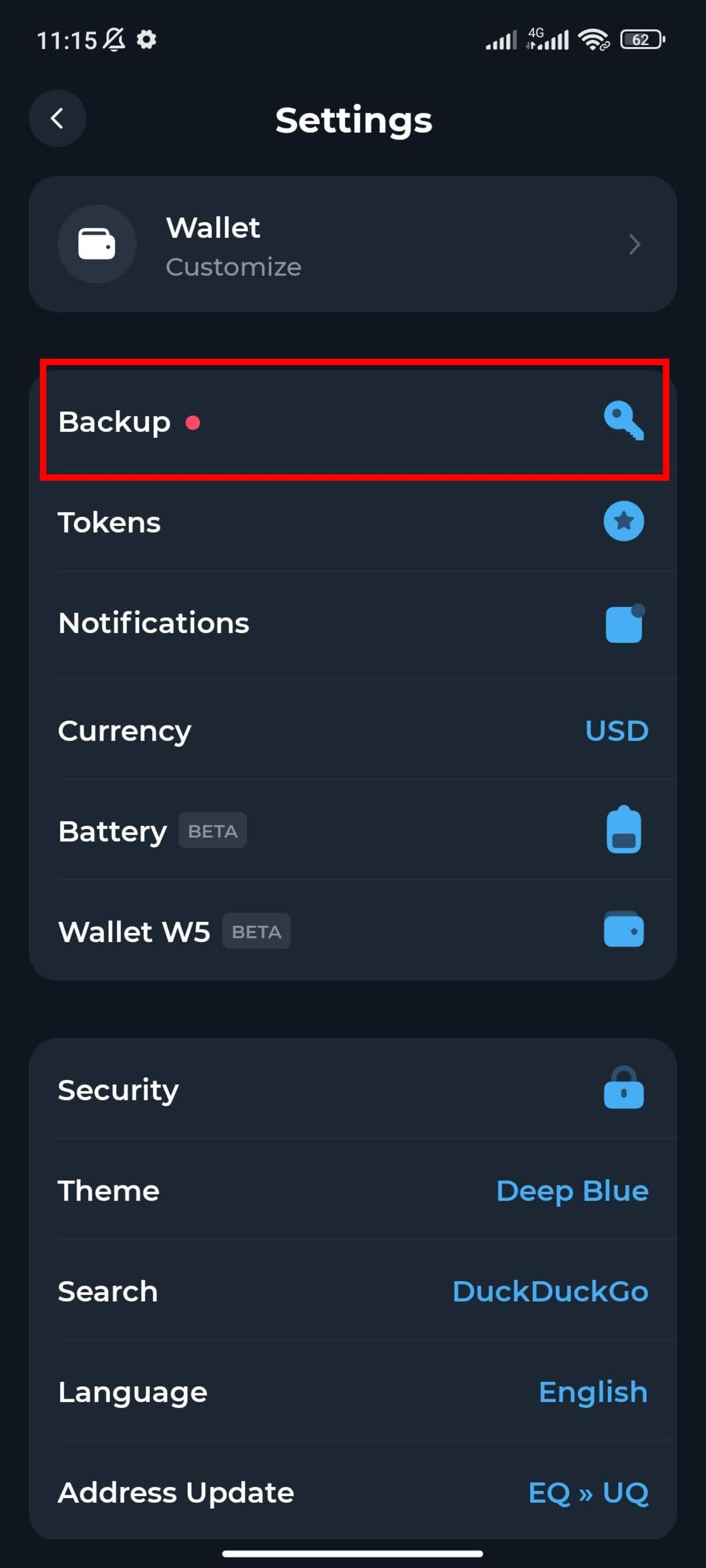 صفحه تنظیمات تون کیپر