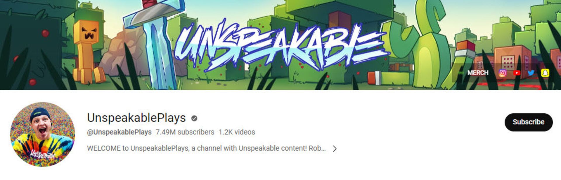 کانال یوتیوب Unspeakable
