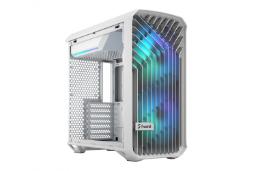 نمای سمت راست کیس فرکتال Torrent Compact RGB White TG Clear Tint