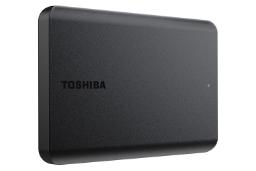 نمای سمت چپ هارد دیسک توشیبا Canvio Basics USB 3.0 ظرفیت 2 ترابایت