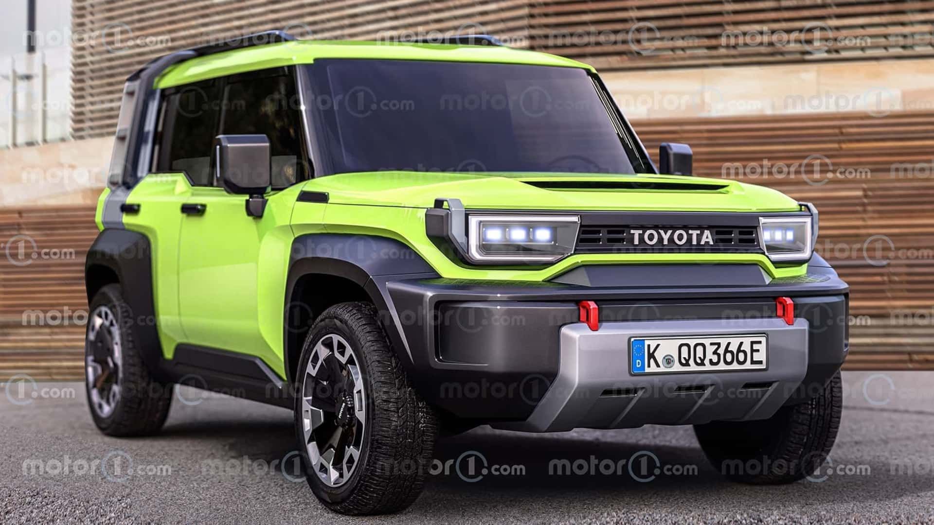 رندر Toyota FJ Cruiser از نمای سه‌رخ جلو