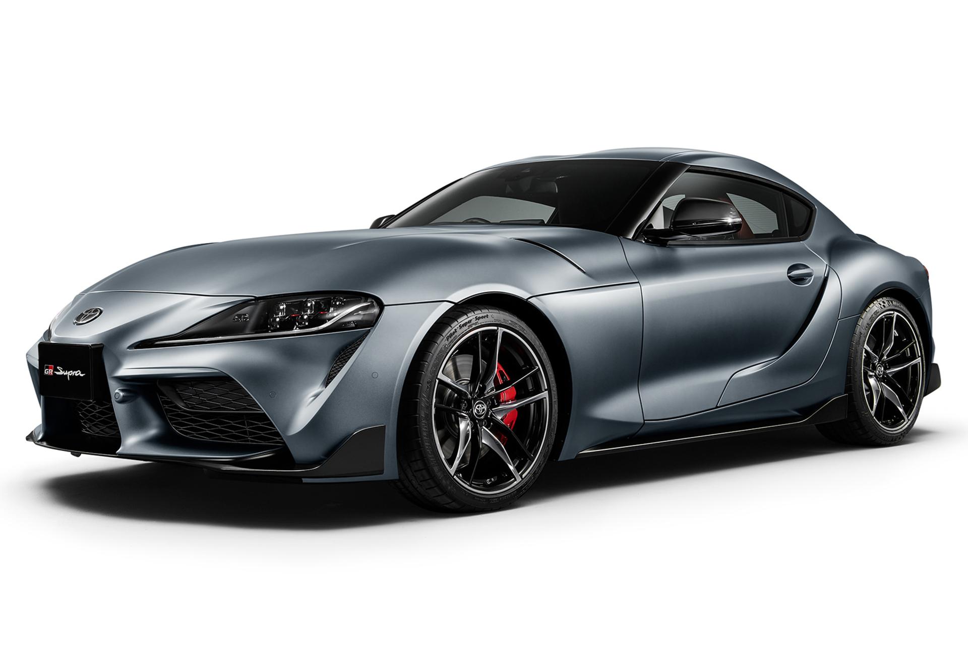 خودرو تویوتا سوپرا جی آر Toyota GR Supra نمای جلو رنگ نقره ای
