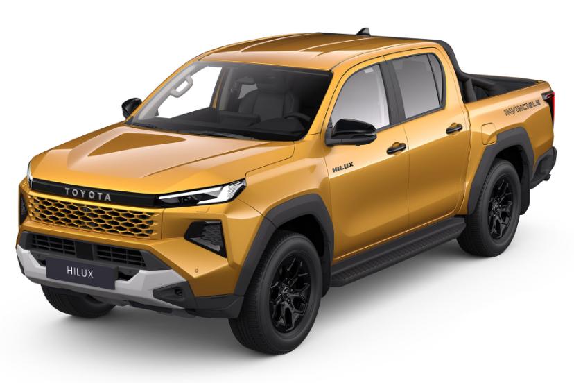 خودرو تویوتا هایلوکس Toyota Hilux 2026 نمای جلو رنگ نارنجی