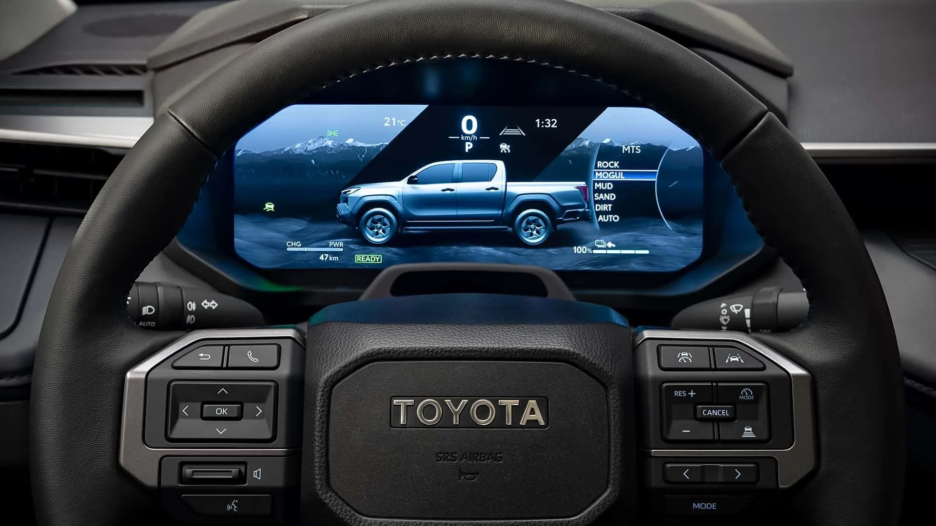 نمایشگر پشت‌فرمان تویوتا هایلوکس ۲۰۲۶