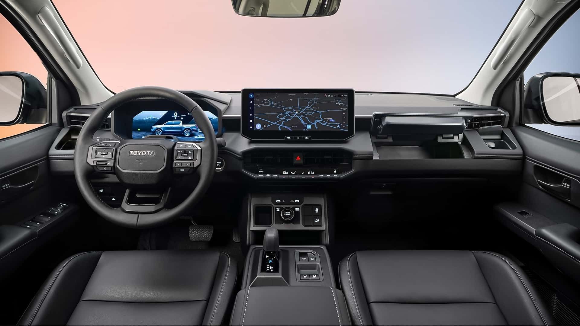 نمای داخل کابین تویوتا هایلوکس ۲۰۲۶