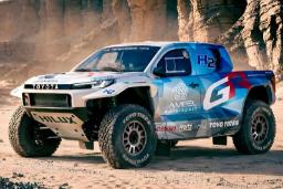خودرو تویوتا هایلوکس (Toyota Hilux) مدل هیدروژنی در مسیر مسابقات داکار