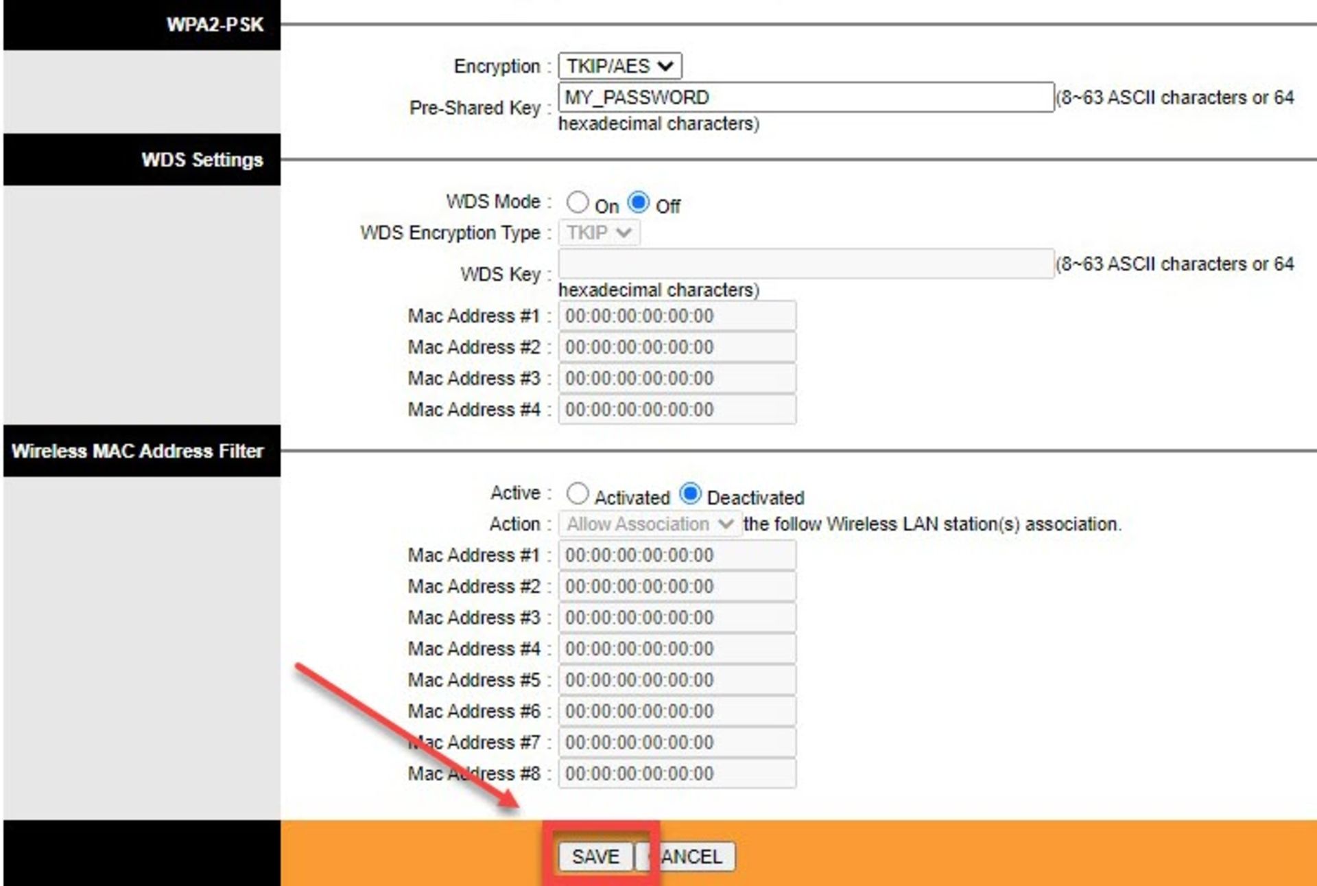 تغییر رمز وای فای tp link