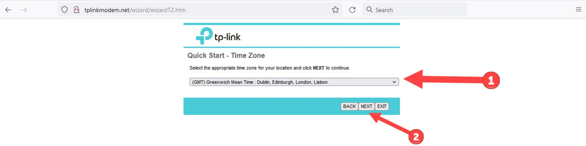 تنظیمات مودم تی پی لینک