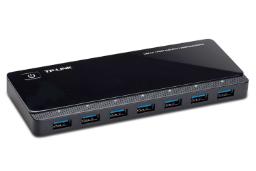 نمای سمت راست هاب USB-A تی پی لینک 7 پورت مدل UH720