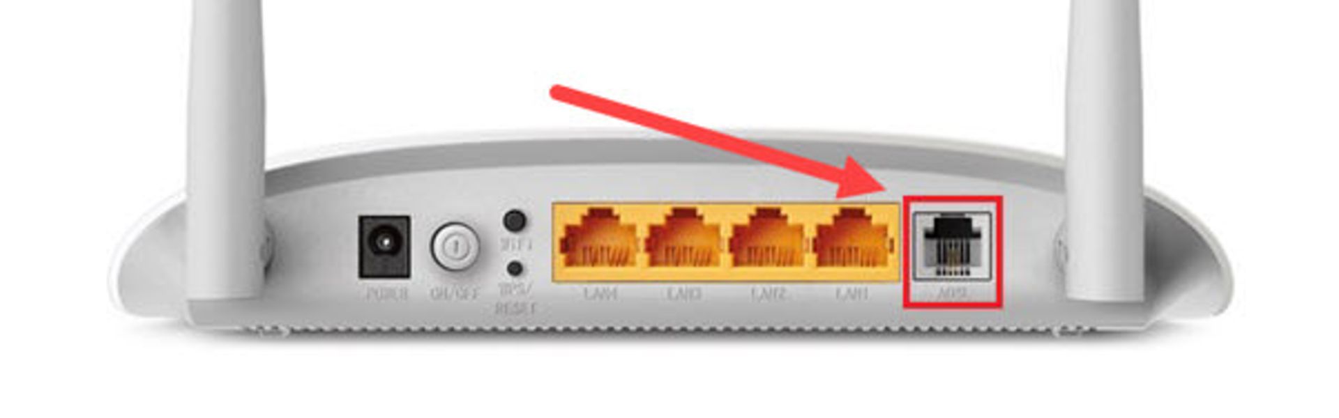 پشت مودم تی پی لینک