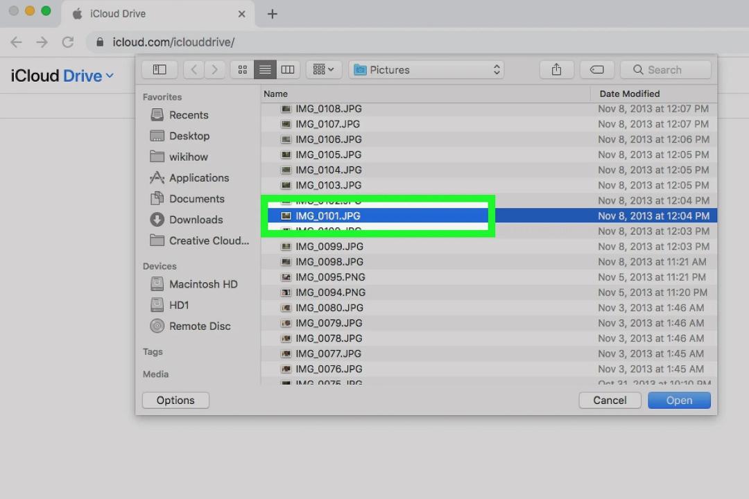 انتقال فایل از کامپیوتر به آیپد با iCloud مرحله ۵