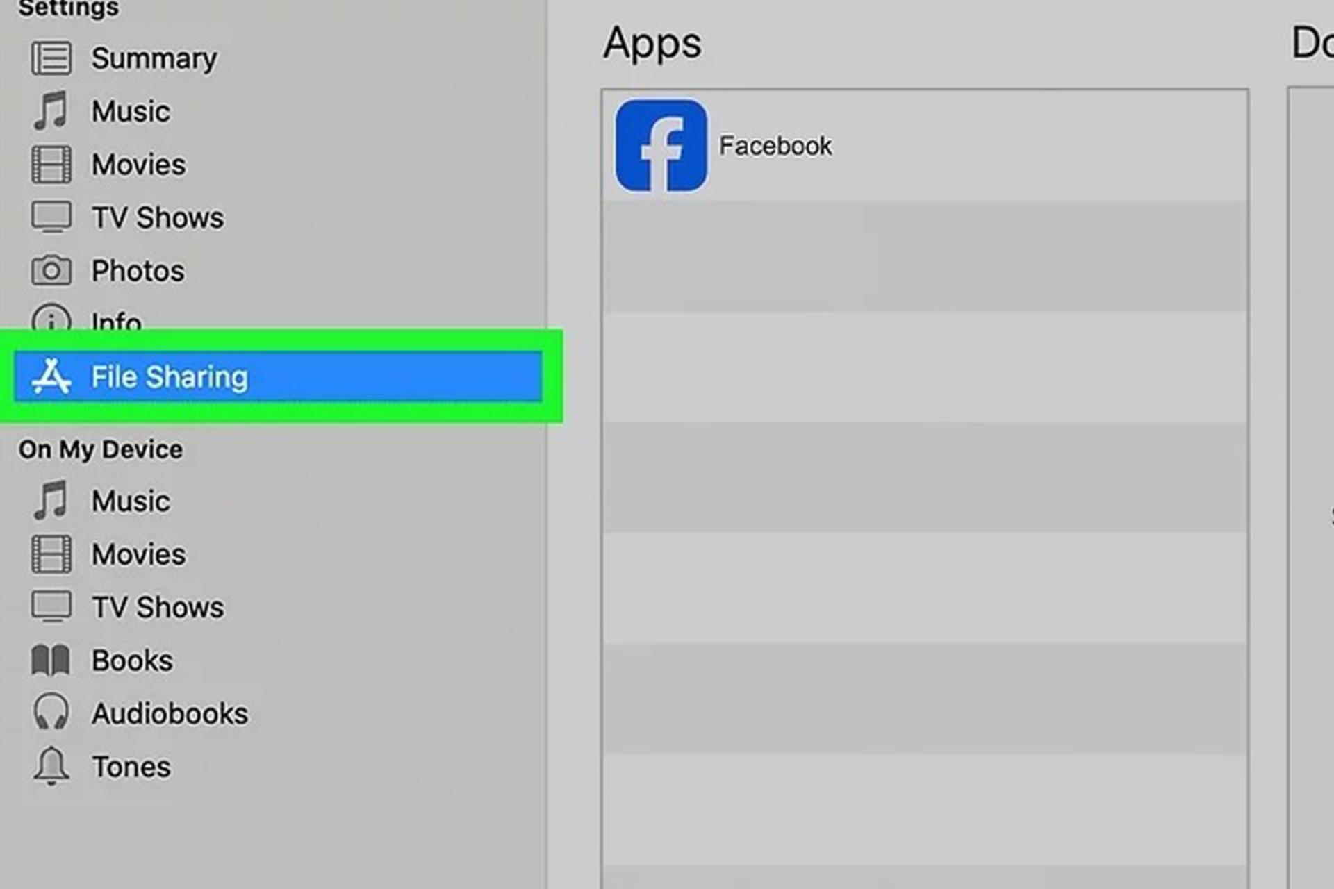 انتقال فایل از کامپیوتر به آیپد با iTunes مرحله ۳