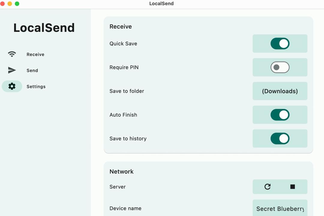 انتقال فایل از کامپیوتر به آیپد با LocalSend مرحله ۴