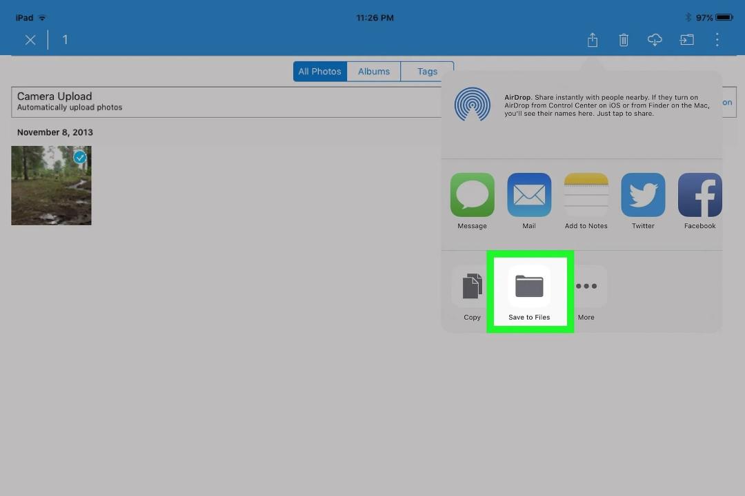 انتقال فایل از کامپیوتر به آیپد با OneDrive مرحله ۱۰