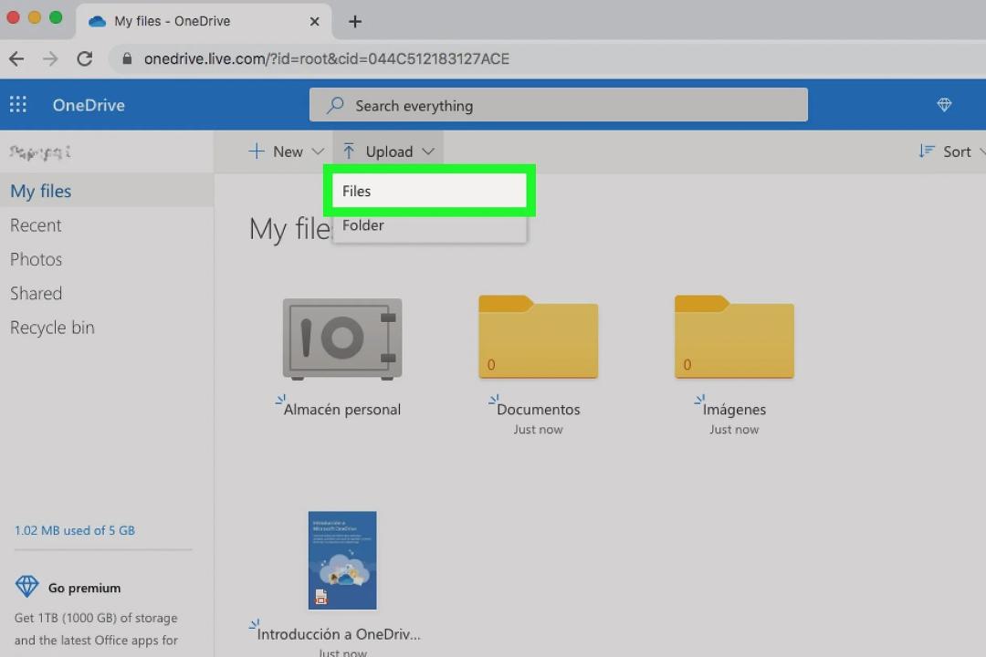 انتقال فایل از کامپیوتر به آیپد با OneDrive مرحله ۳