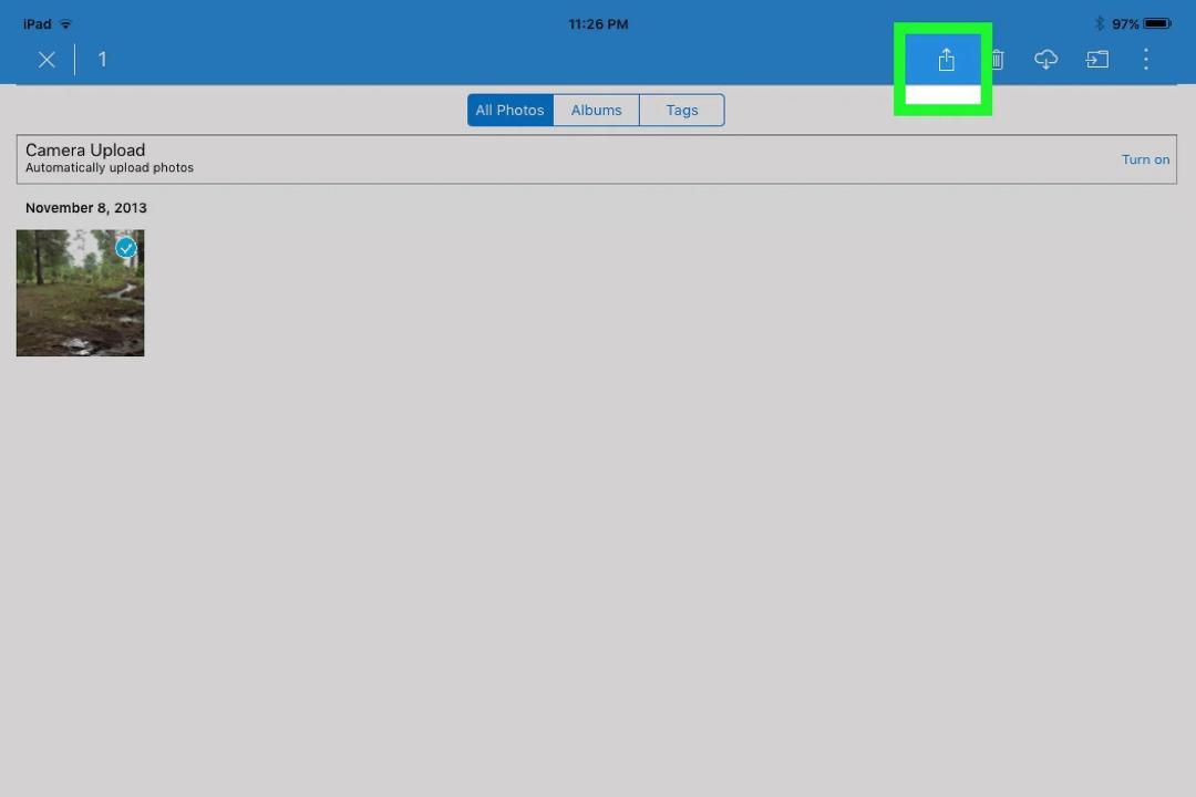 انتقال فایل از کامپیوتر به آیپد با OneDrive مرحله ۹