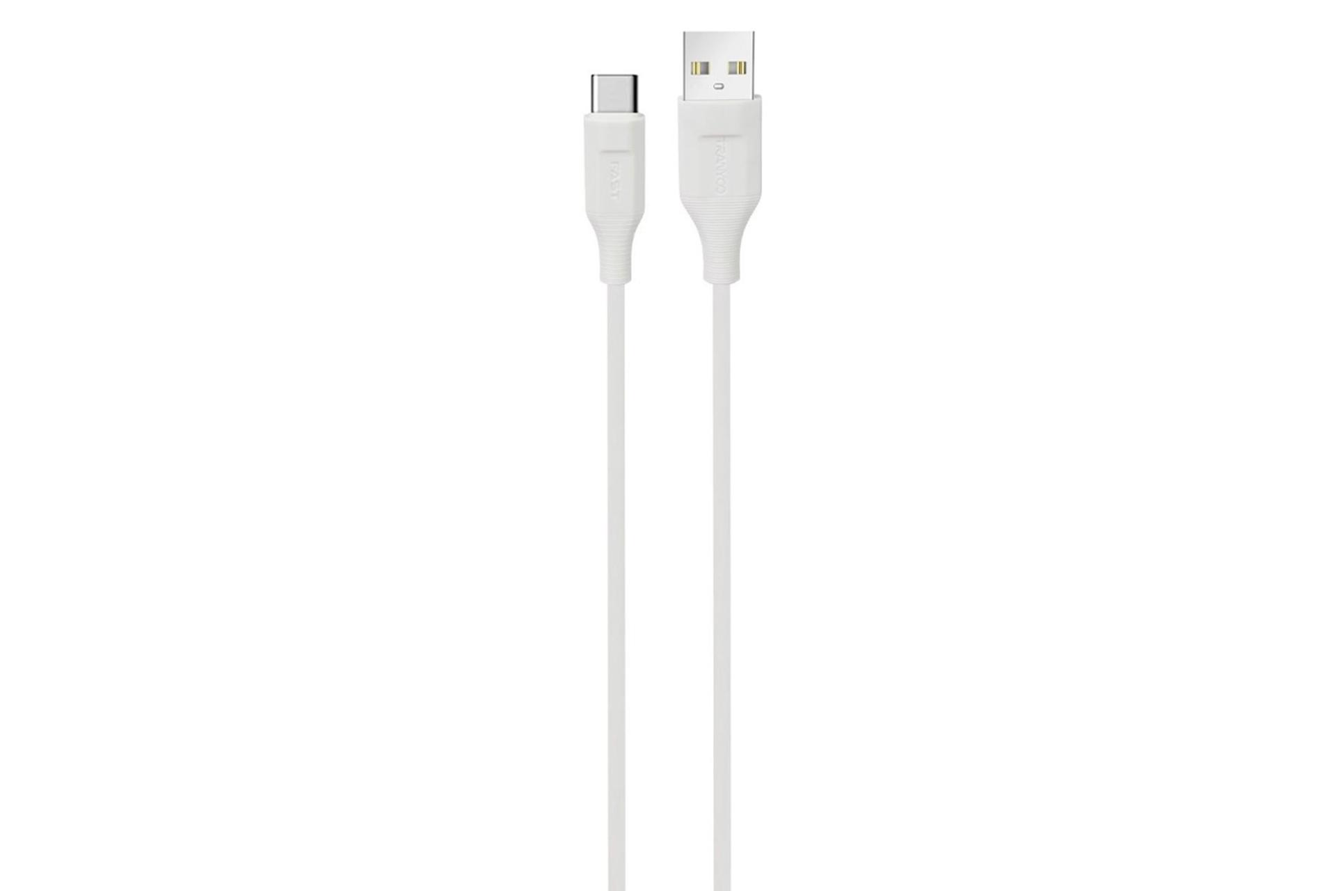 کابل شارژ USB ترانیو Type-A به Type-C مدل T-S17C با طول 1 متر