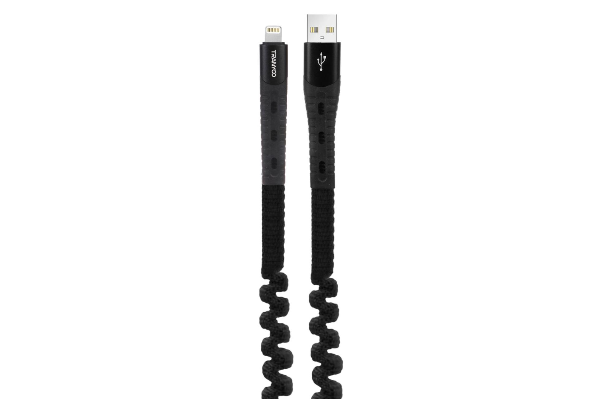 کابل شارژ USB ترانیو Type-A به Lightning مدل T-X18I با طول 1.2 متر