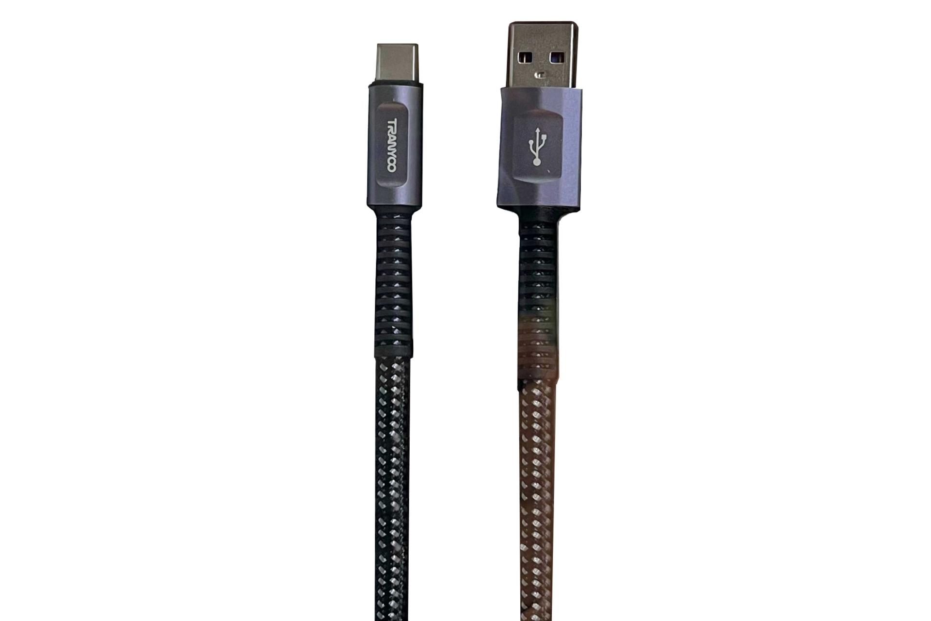 کابل شارژ USB ترانیو Type-A به Type-C مدل T-X21C با طول 1 متر