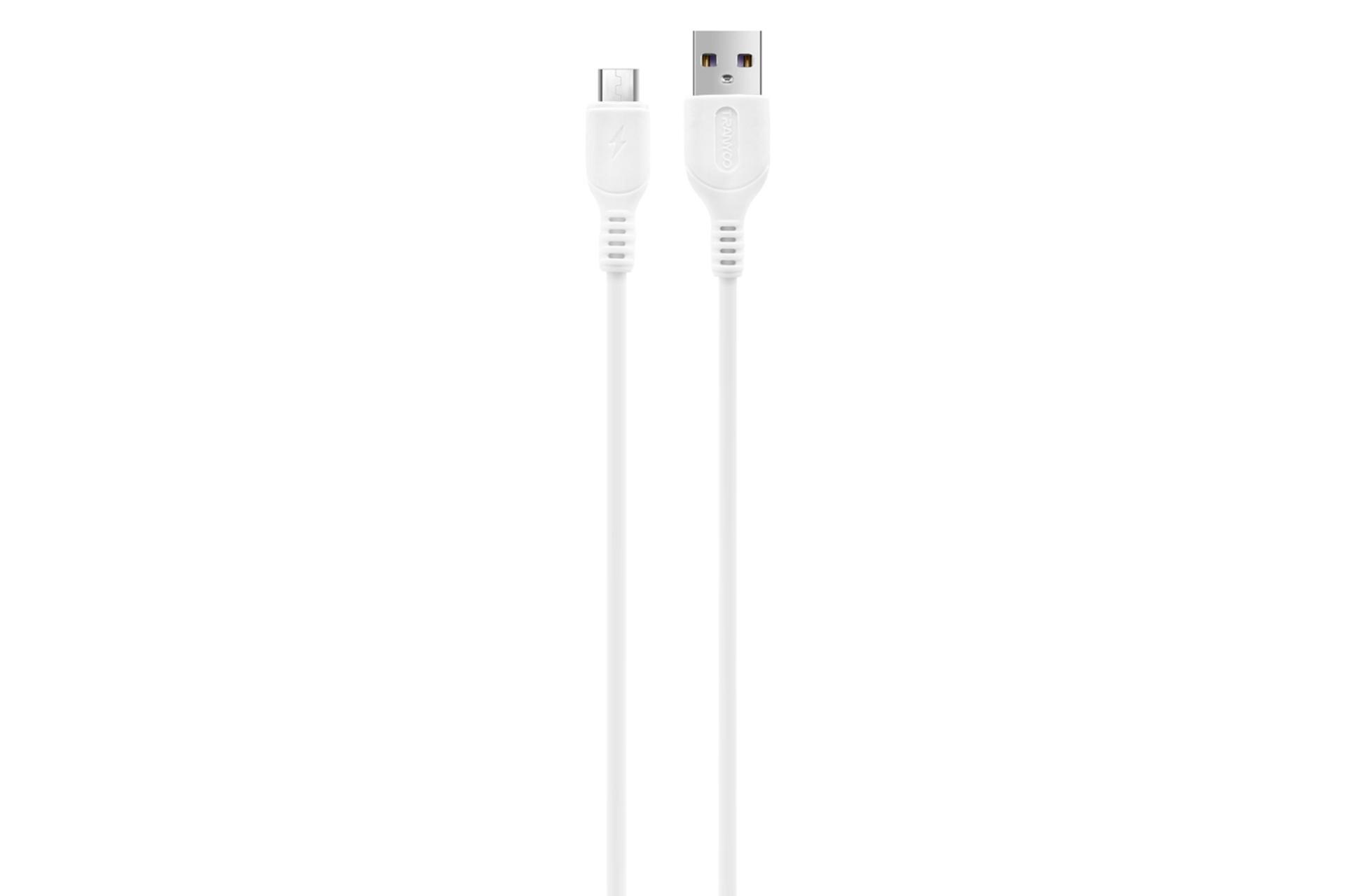 کابل شارژ USB ترانیو Type-A به Micro-USB مدل X1-V با طول 1 متر