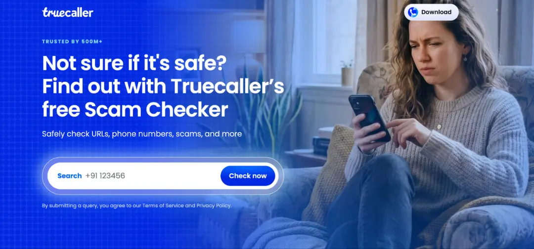 سرویس تشخیص کلاهبرداری (Scam Checker) تروکالر برای بررسی شماره‌ها و لینک‌ها