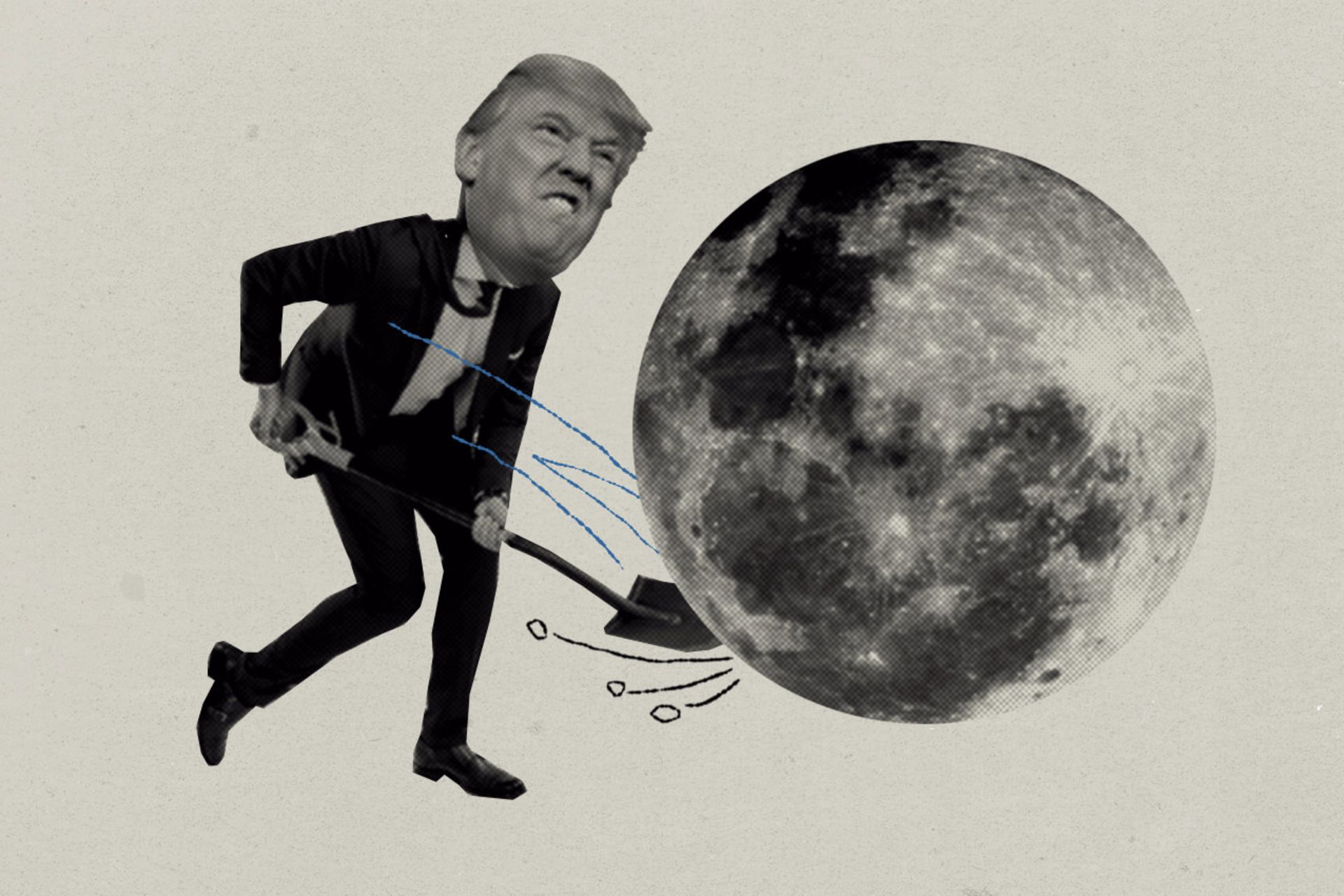 دونالد ترامپ درصدد معدن‌کاوی ماه