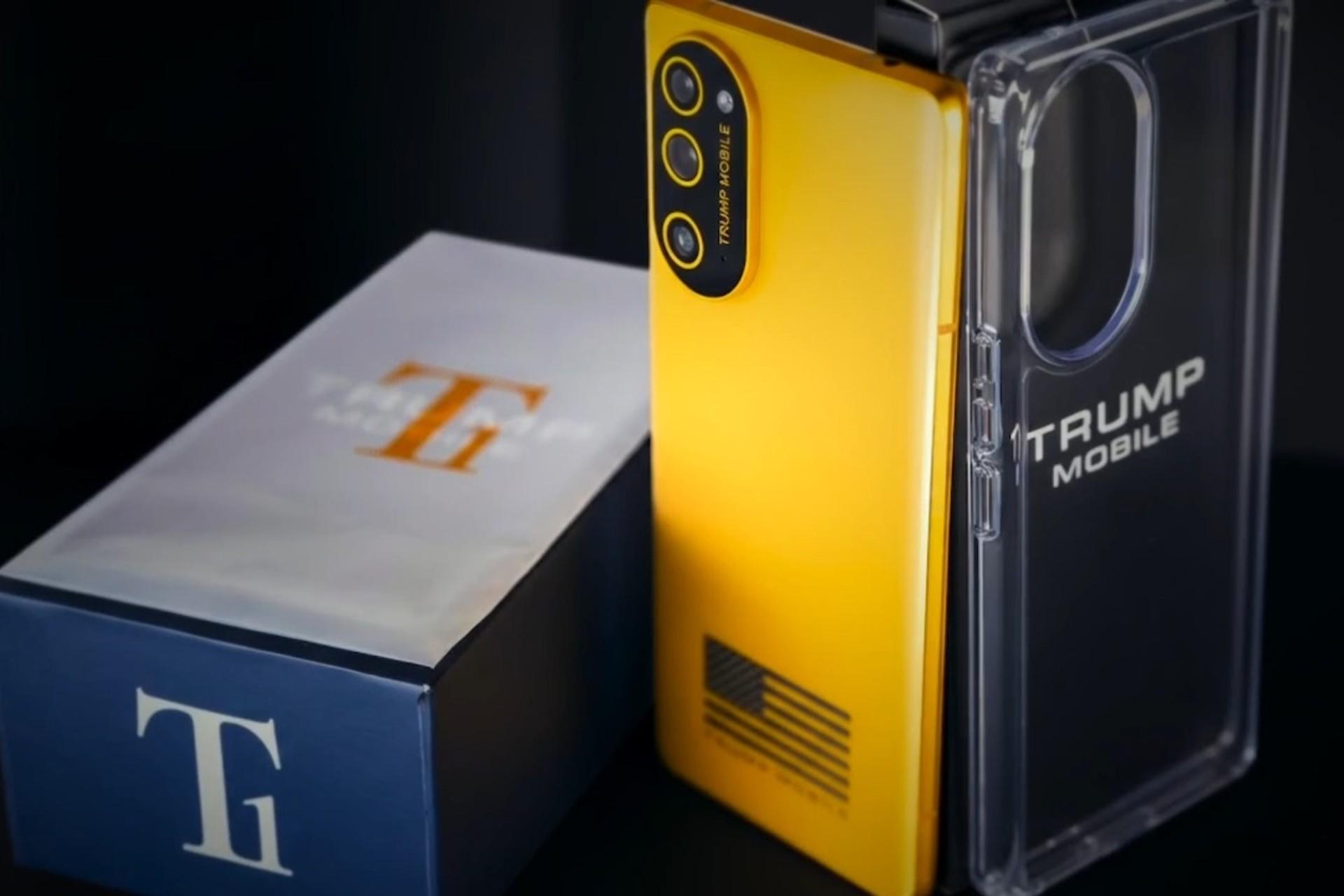 پنل پشت و قاب گوشی ترامپ موبایل T1 Phone رنگ زرد