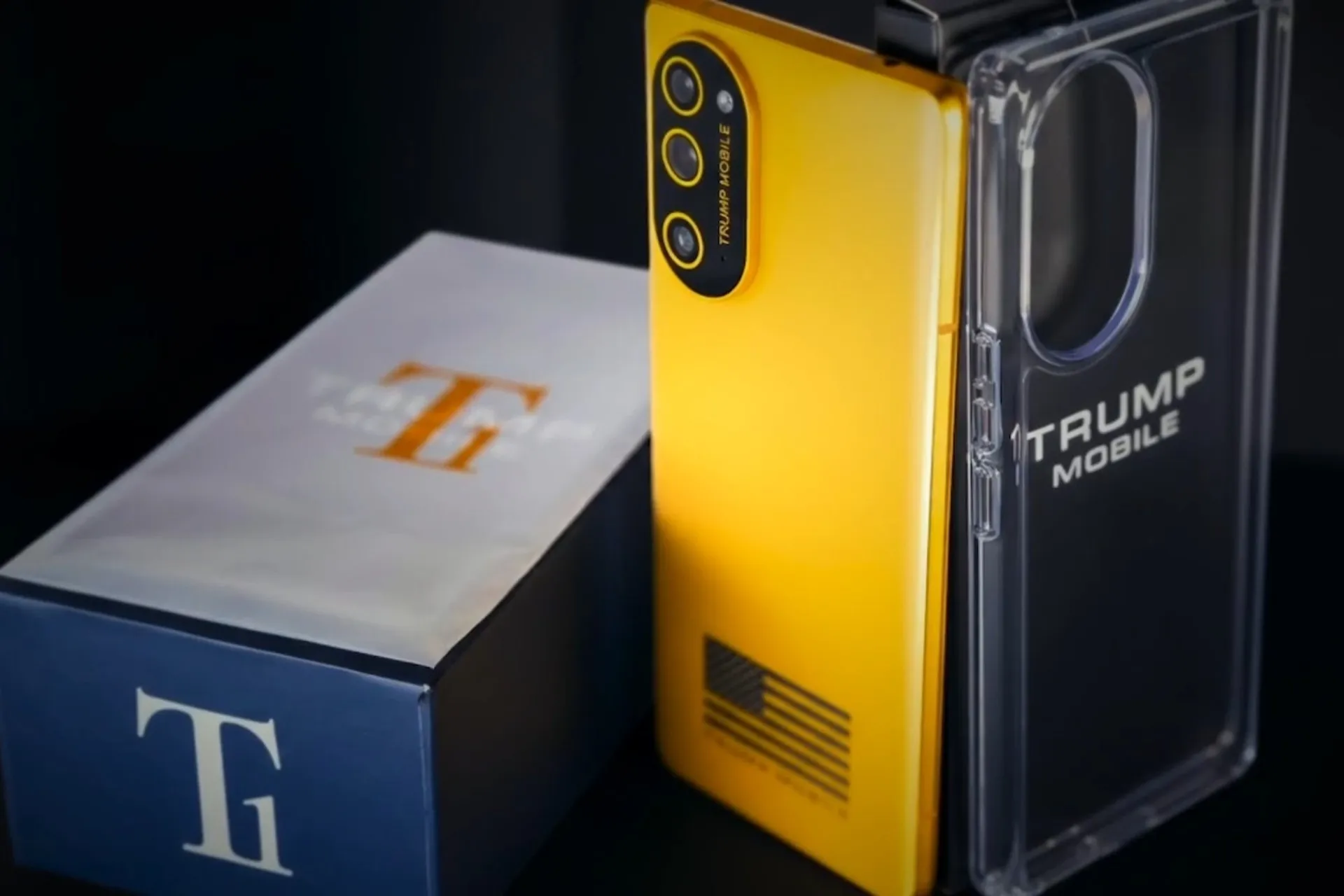 پنل پشت و قاب گوشی ترامپ موبایل T1 Phone رنگ زرد