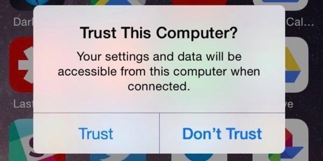 iphone trust