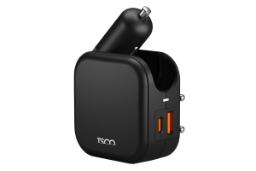 نمای شارژر فندکی مشکی مدل تسکو-Tsco TCG 53